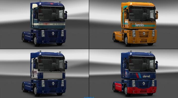 RENAULT MAGNUM SKIN PACK 1.21.X – Skins mod for Euro Truck Simulator 2