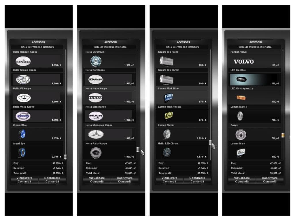 ACCESSORIES FOR TRUCK – Parts mod for Euro Truck Simulator 2