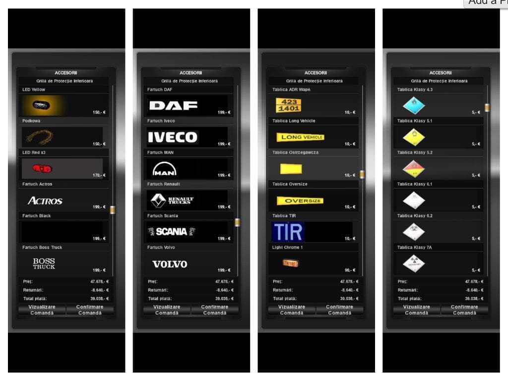 ACCESSORIES FOR TRUCK - ETS2 mods download – parts screenshot 2