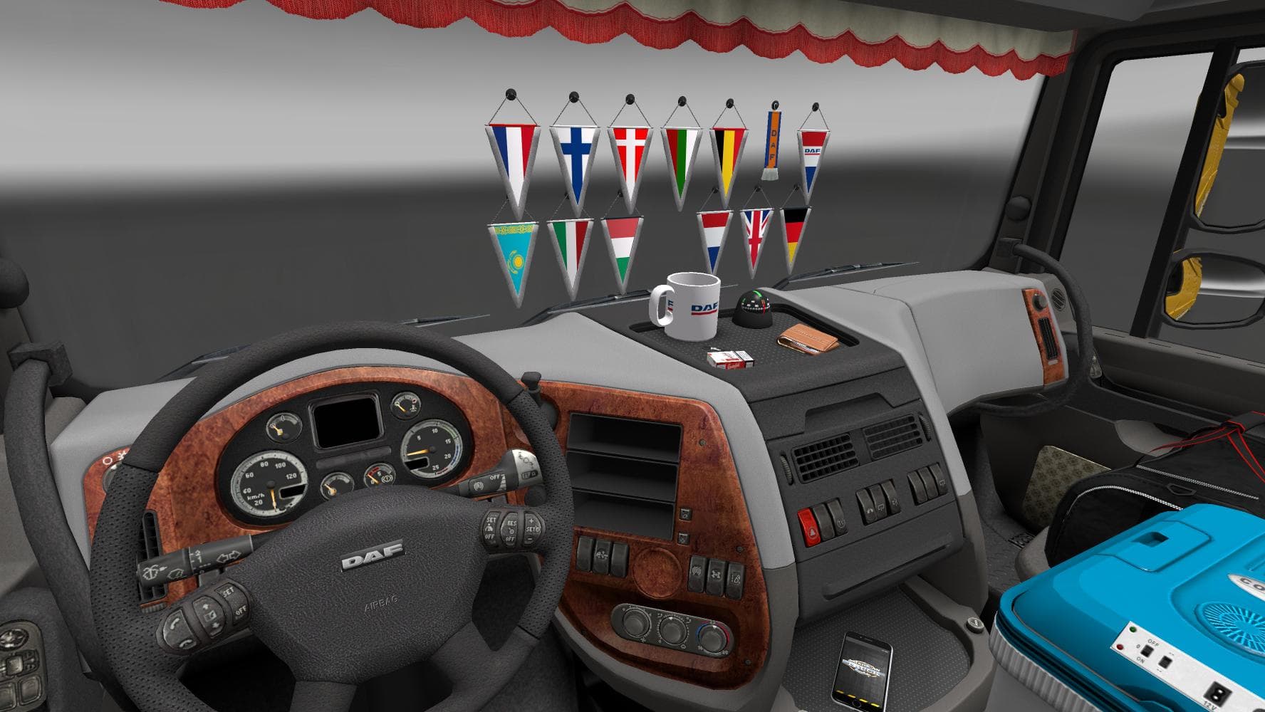 ADDONS FOR DLC CABIN V2.5 – Parts mod for Euro Truck Simulator 2