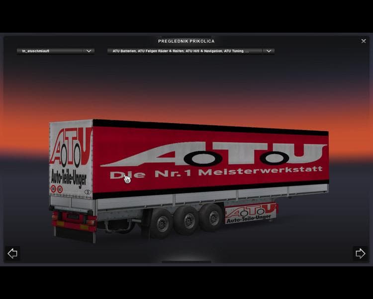 ATU SEMITRAILER SCHMITZ V1.1 – Trailers mod for Euro Truck Simulator 2
