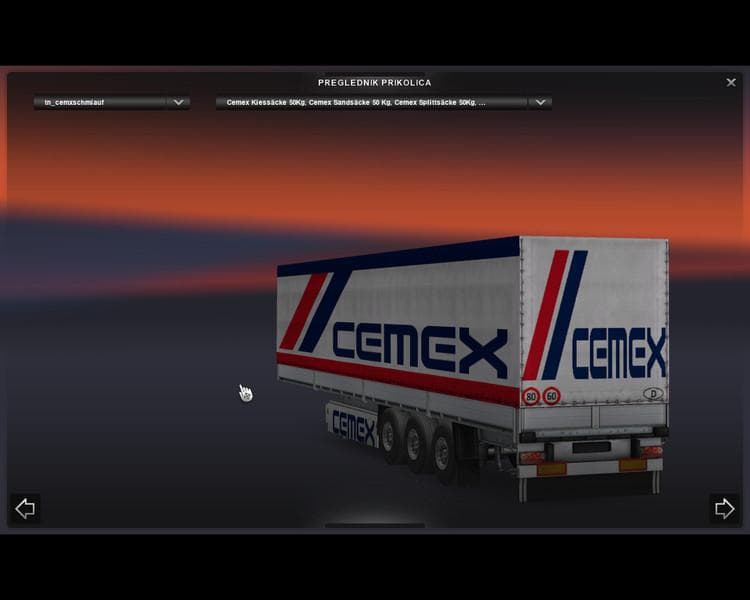 CEMEX SCHMITZAUFLIGER V1.1 – Trailers mod for Euro Truck Simulator 2
