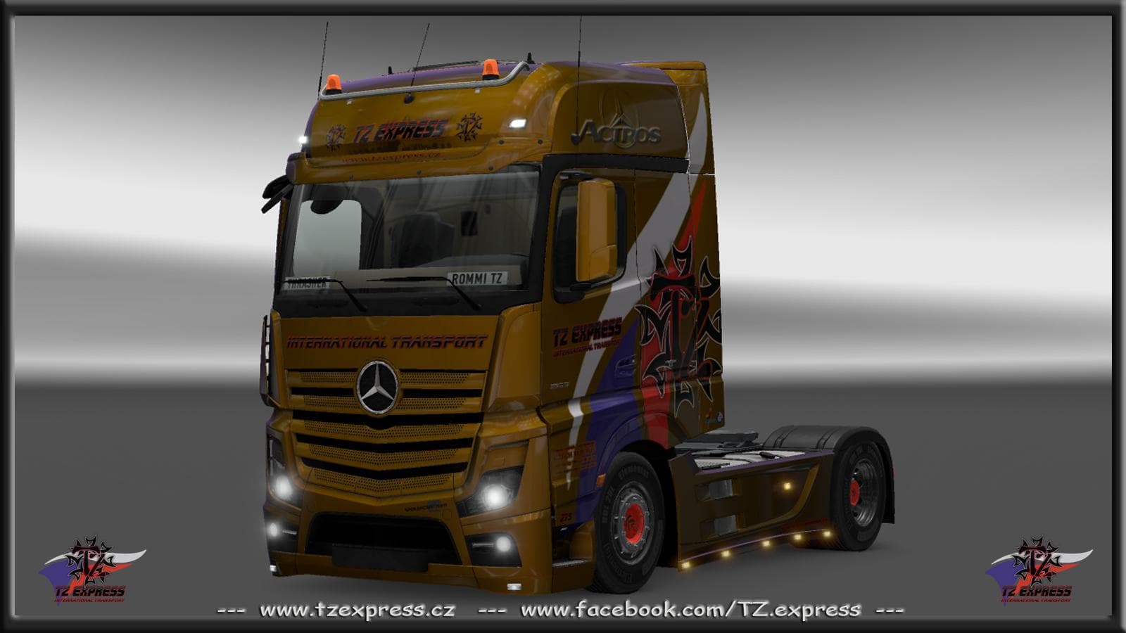 MERCEDES ACTROS MP4 2014 TZ 1.21.X – Parts mod for Euro Truck Simulator 2