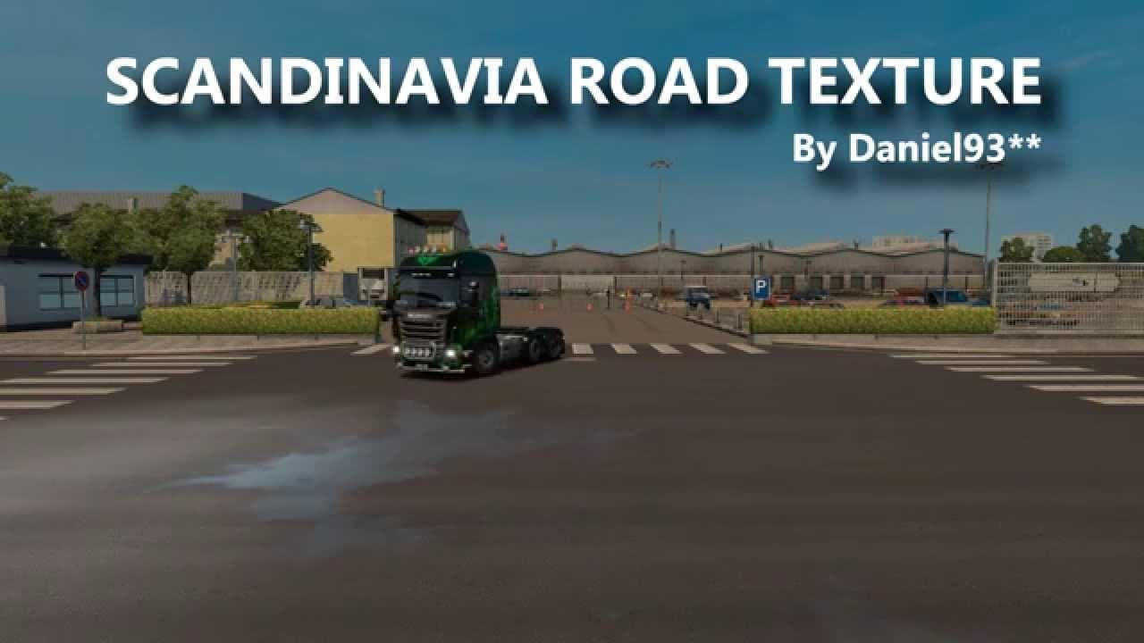 SCANDINAVIA ROAD TEXTURE V1.07 – Maps mod for Euro Truck Simulator 2