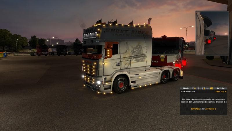 SCANIA LONGLINER GHOSTRIDER V1.21.X – Skins mod for Euro Truck Simulator 2