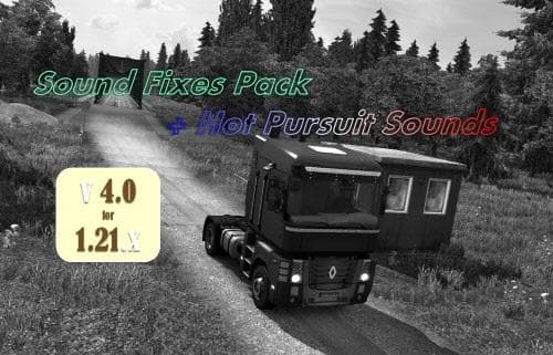 Sound Fixes Pack + Hot Pursuit Sounds v4.0 – Sounds mod for Euro Truck Simulator 2