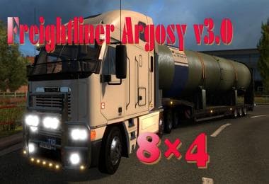 FREIGHTLINER ARGOSY 8X4 – Trucks mod for Euro Truck Simulator 2