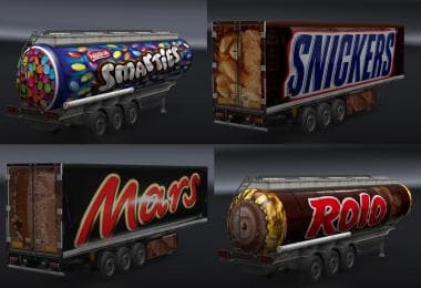 CHOCOLATE TRAILERS PACK – UK – Trailers mod for Euro Truck Simulator 2