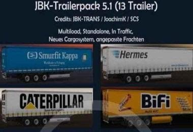 JBK TRAILER PACK – Trailers mod for Euro Truck Simulator 2