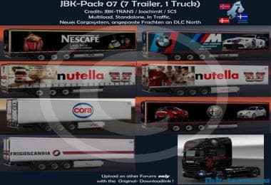JBK TRAILERS PACK 07 – Trailers mod for Euro Truck Simulator 2