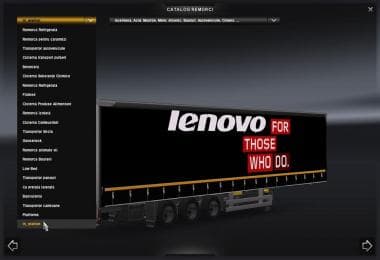 LENOVO TRAILER (MEGA CHASSIS) – Trailers mod for Euro Truck Simulator 2