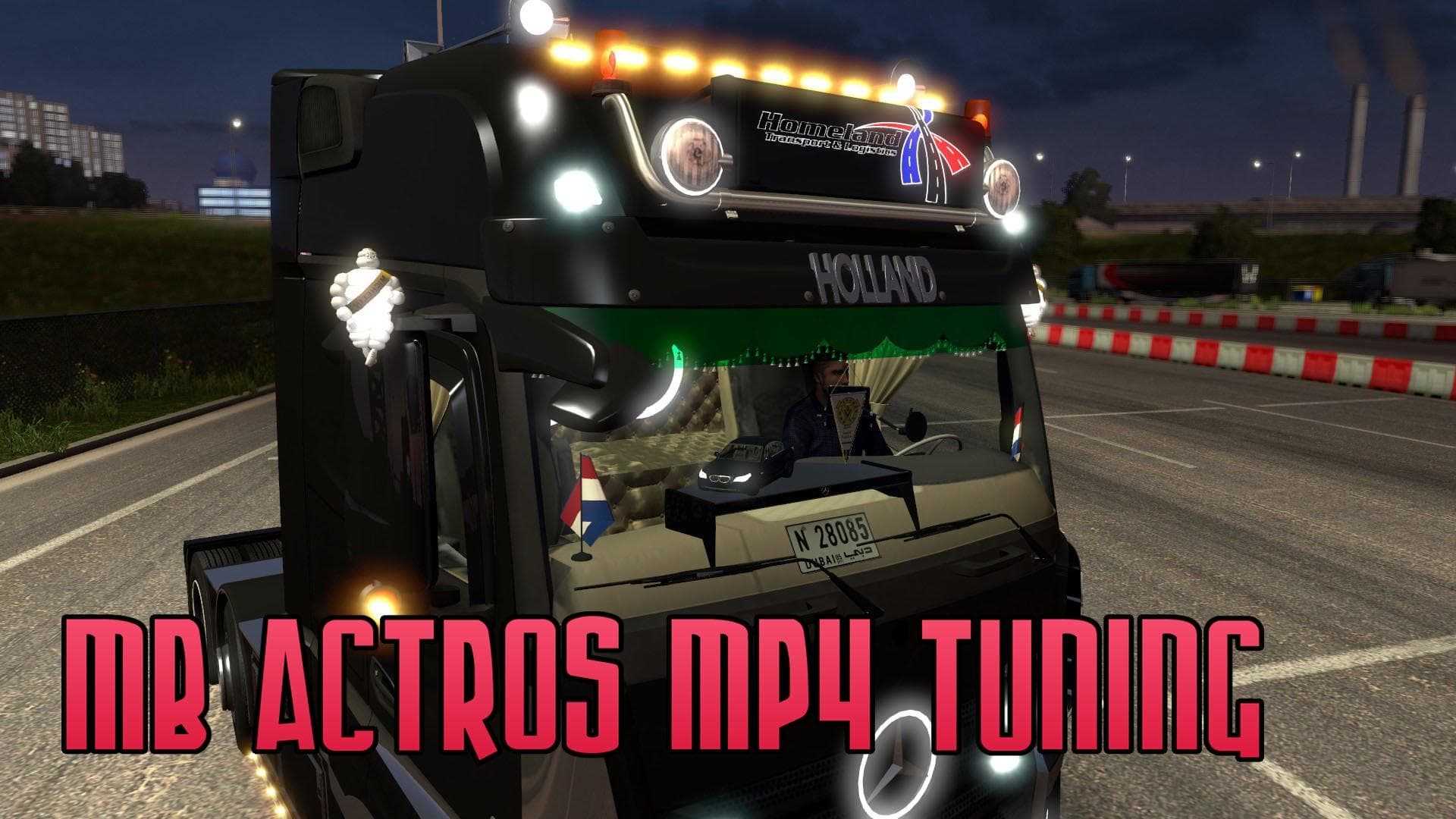 MERCEDES ACTROS MP4 TUNING MOD – Parts mod for Euro Truck Simulator 2