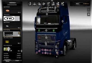 NEW VOLVO FH16 ACCESSORIES + INTERIOR – Parts mod for Euro Truck Simulator 2