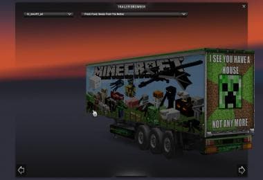 MINECRAFT TRAILER V1 – Trailers mod for Euro Truck Simulator 2