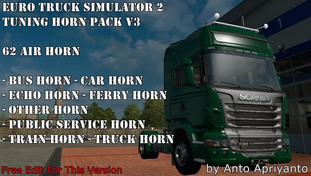 TUNING HORN PACK V3 – Sounds mod for Euro Truck Simulator 2