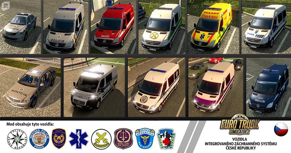 AI RESCUE UNIT CARS CZECH REPUBLIC MOD V1 – Other mod for Euro Truck Simulator 2