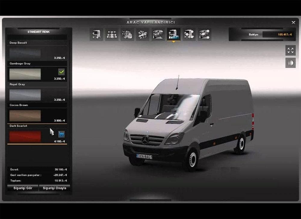MERCEDES SPRINTER V5 – Skins mod for Euro Truck Simulator 2
