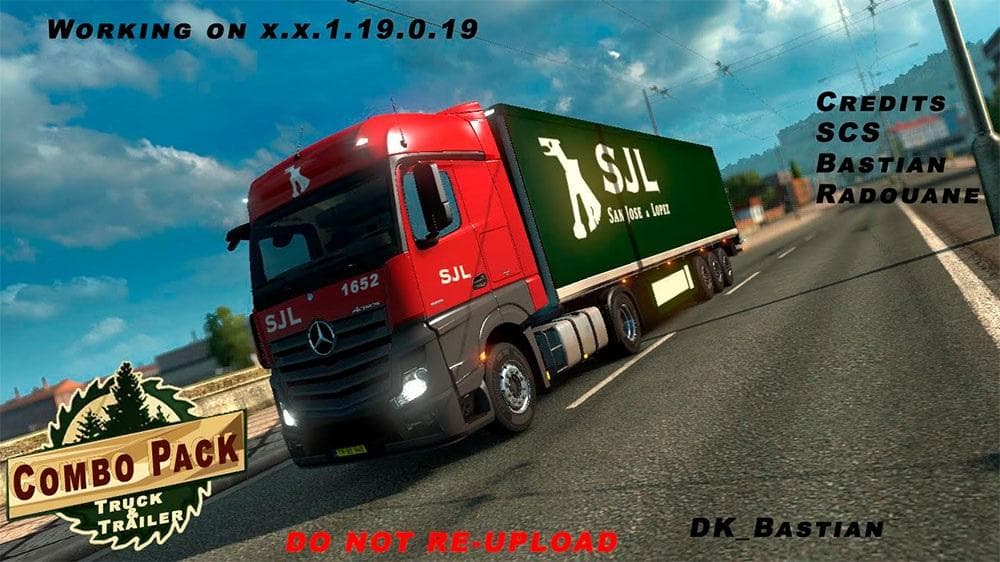 SJL COMBO PACK – Skins mod for Euro Truck Simulator 2