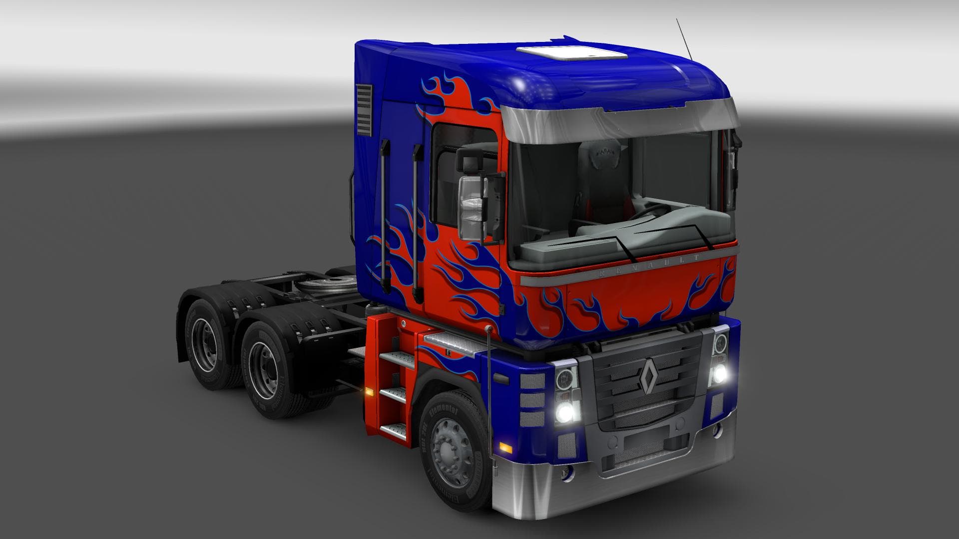 RENAULT MAGNUM FLAME PAINT JOB – Skins mod for Euro Truck Simulator 2