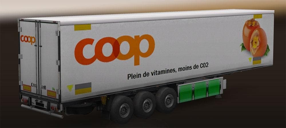COOP ELECTRIC TRAILER – STANDALONE – Trailers mod for Euro Truck Simulator 2