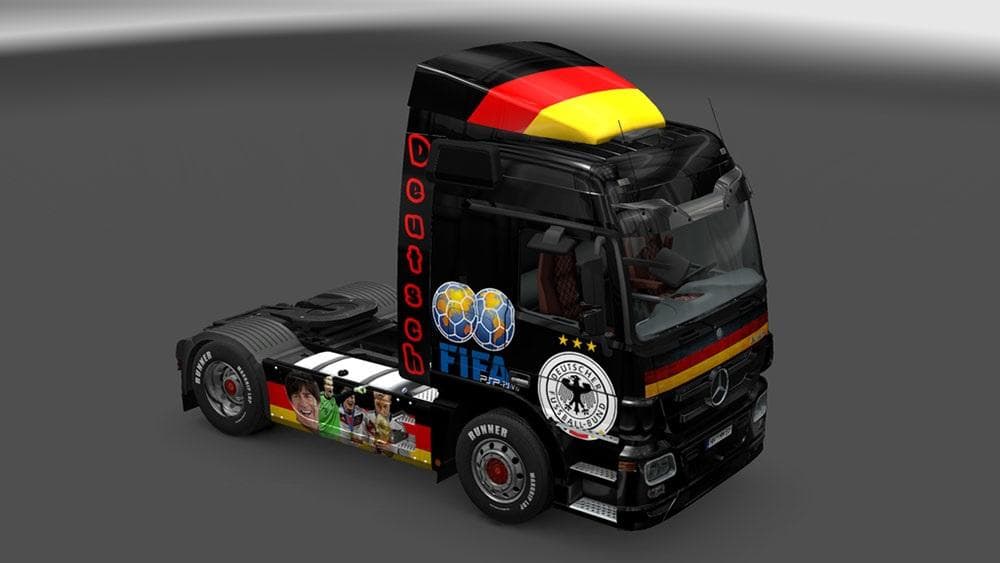 MERCEDES BENZ GERMANY SQUAD SKIN – Skins mod for Euro Truck Simulator 2