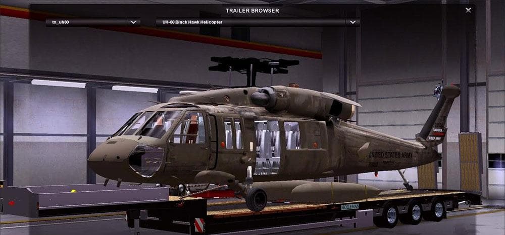 UH-60 BLACK HAWK TRAILER V3 - ETS2 mods download – trailers screenshot 2