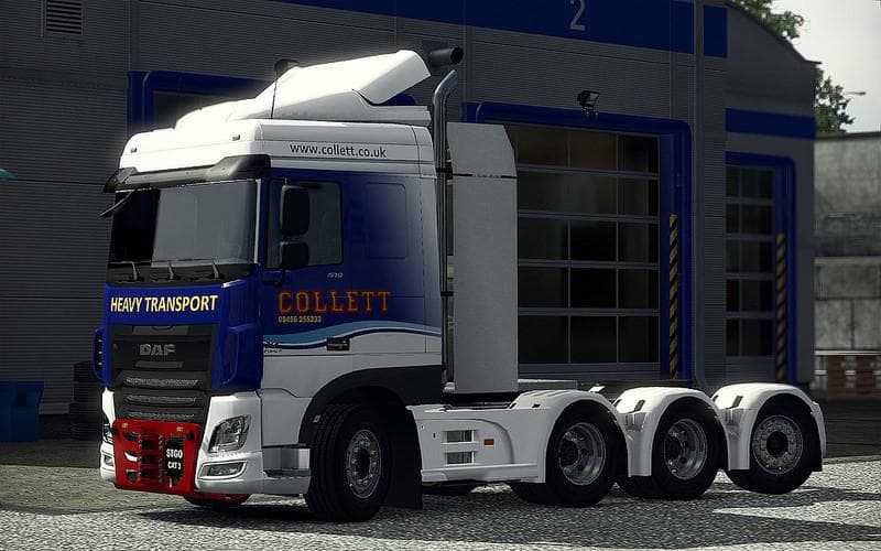 HEAVY HAULAGE CHASSIS ADDON FOR DAF E6 1.4 - ETS2 mods download – parts screenshot 2