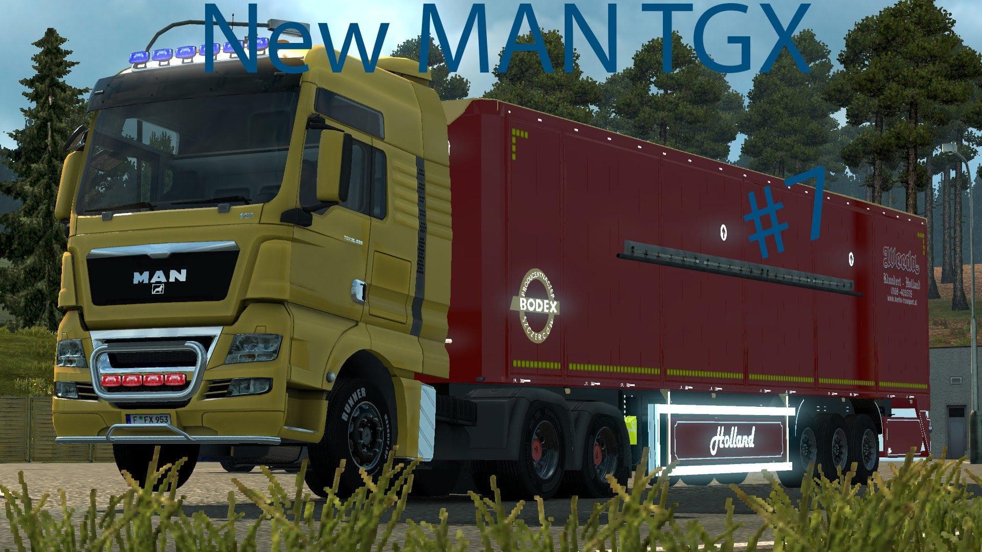 New MAN TGX Modified 1.2 – Parts mod for Euro Truck Simulator 2