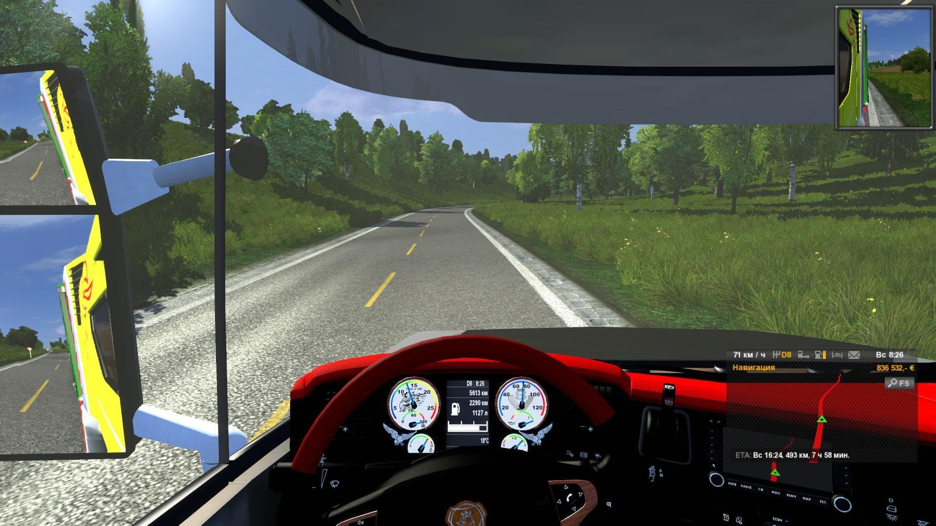 Physics by Ageratus for Torpedo 6x2lexc – Parts mod for Euro Truck Simulator 2