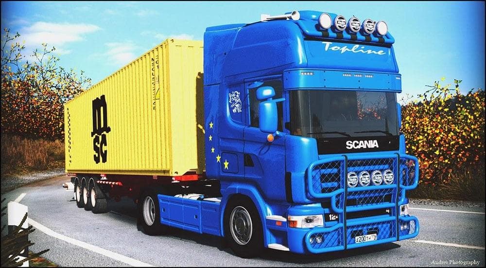 SCANIA R124 1.20.X – Trucks mod for Euro Truck Simulator 2