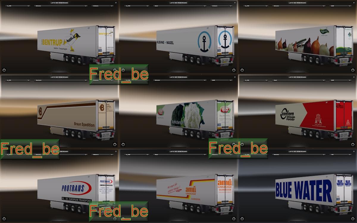 TRAILER PACK COOLLINER #1 – Trailers mod for Euro Truck Simulator 2