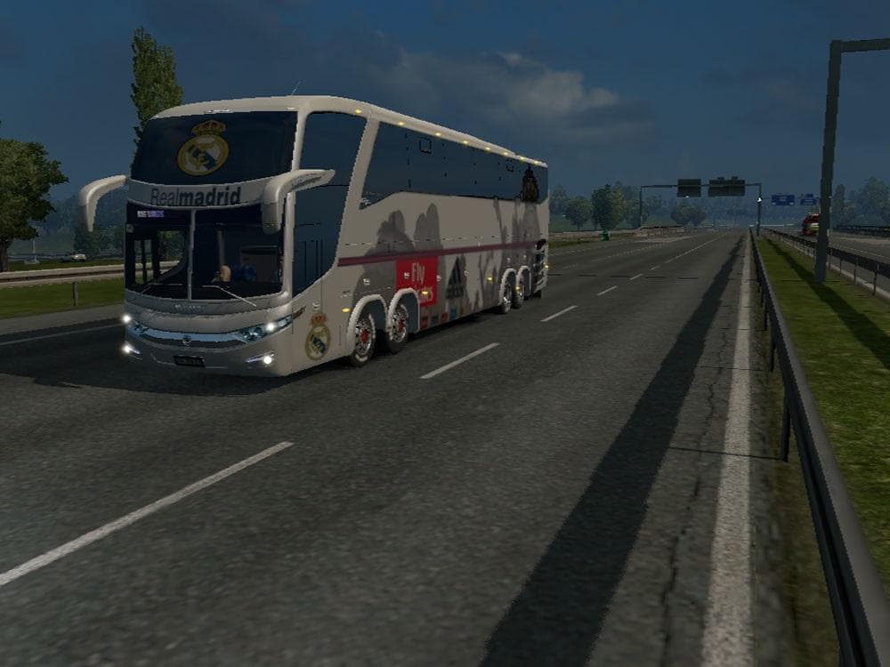 BUS MACROPOLO G7 1600LD REAL MADRID SKIN – Skins mod for Euro Truck Simulator 2