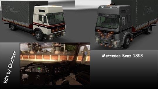 MERCEDES 1853 TANDEM 1.21.X – Trucks mod for Euro Truck Simulator 2