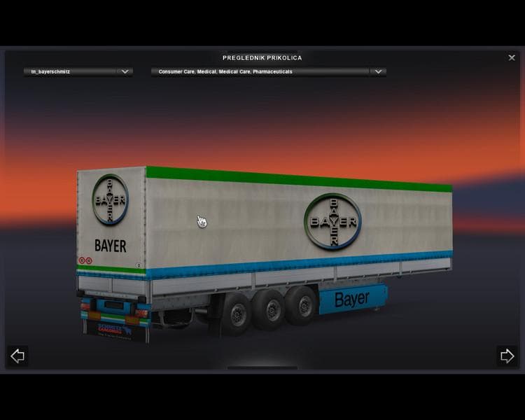 BAYER TCHMITZTRAILER V1.0 – Trailers mod for Euro Truck Simulator 2
