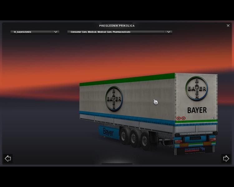 BAYER TCHMITZTRAILER V1.0 - ETS2 mods download – trailers screenshot 2