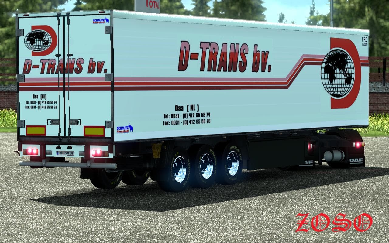 D-TRANS BV.TRAILER 1.21.X - ETS2 mods download – trailers screenshot 2
