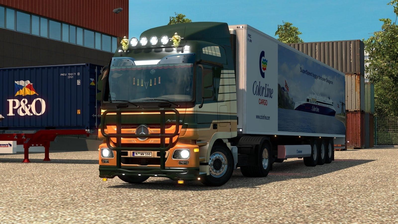 Painted Accessories 1.21.x – Parts mod for Euro Truck Simulator 2