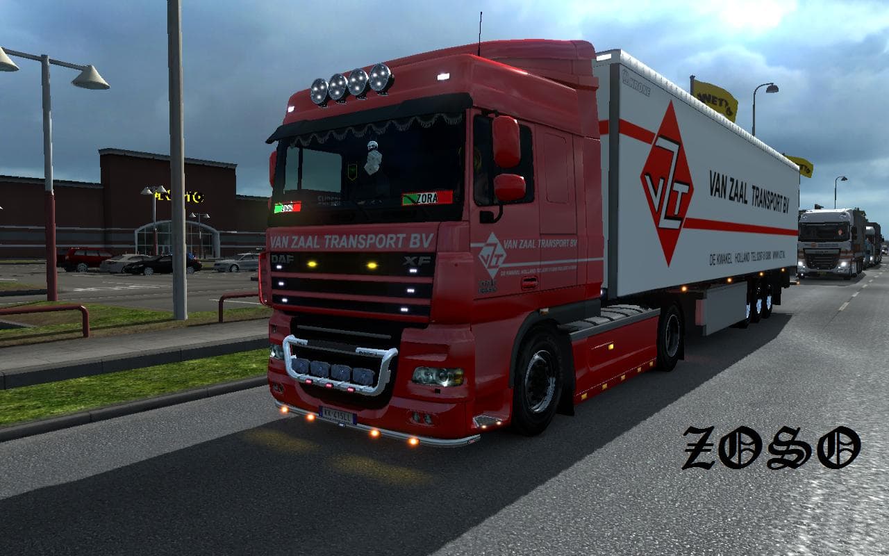 DAF XF 50K VAN ZAAL TRANSPORT SKIN – Skins mod for Euro Truck Simulator 2