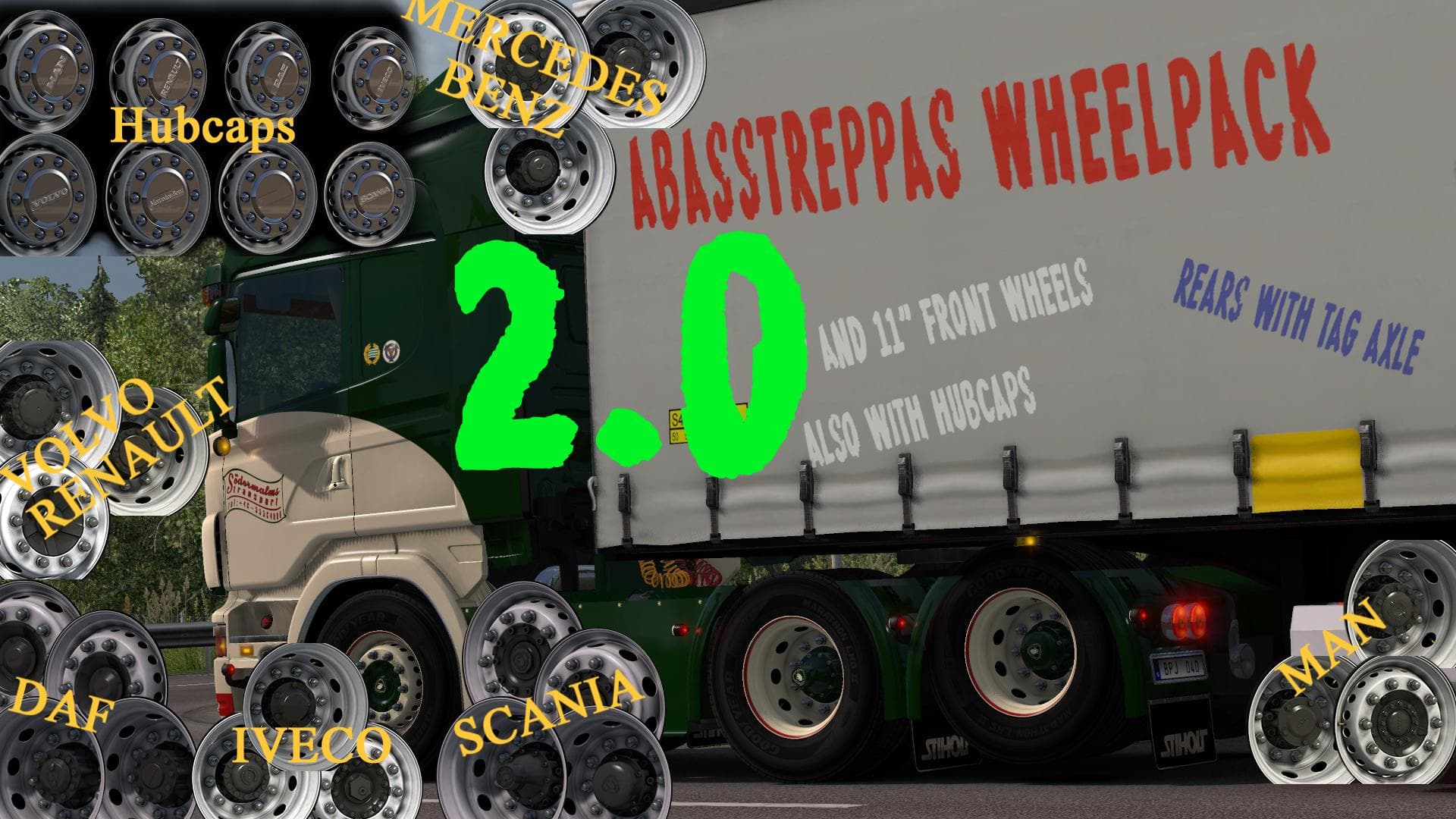 ABASSTREPPAS WHEELPACK V2.0 – Parts mod for Euro Truck Simulator 2