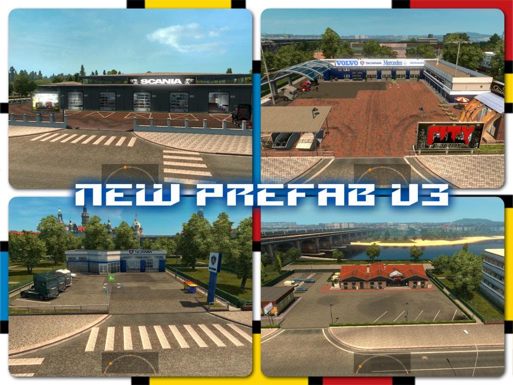 New Prefab v3 1.21 – Parts mod for Euro Truck Simulator 2