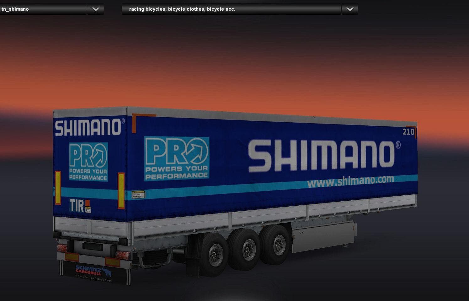 SHIMANO BICYCLE PARTS TRAILER V1.0 - ETS2 mods download – trailers screenshot 2