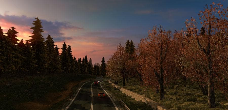 EARLY AND LATE AUTUMN WEATHER MOD V4.1 - ETS2 mods download – mod screenshot 2