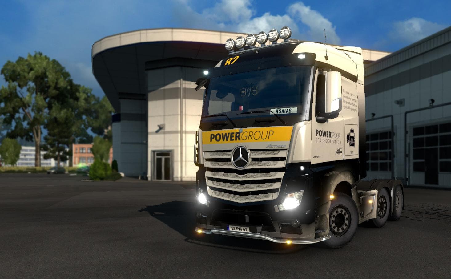 MB ACTROS 2014 SKIN POWER GROUP V1 - ETS2 mods download – skins screenshot 2