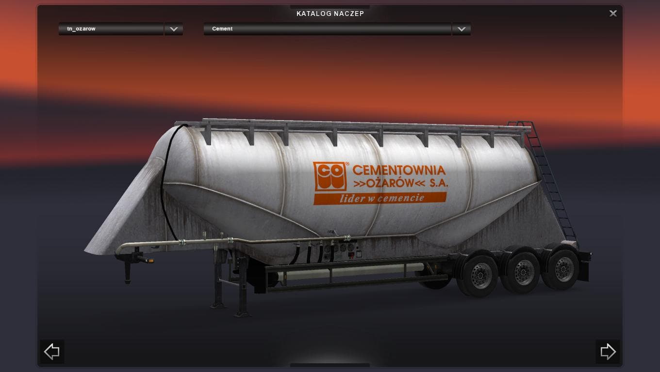 OZAROW CEMENT - TRAILER 1.21.X – Trailers mod for Euro Truck Simulator 2