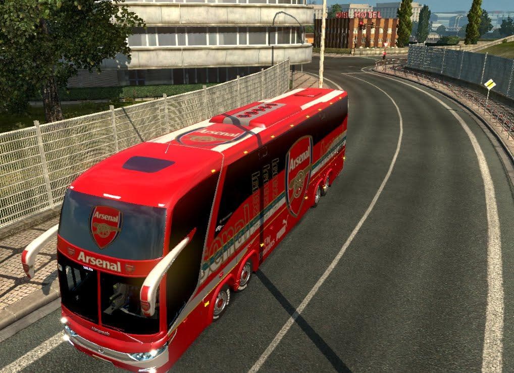 BUS MACROPOLO G7 1600LD ARSENAL SKIN – Skins mod for Euro Truck Simulator 2