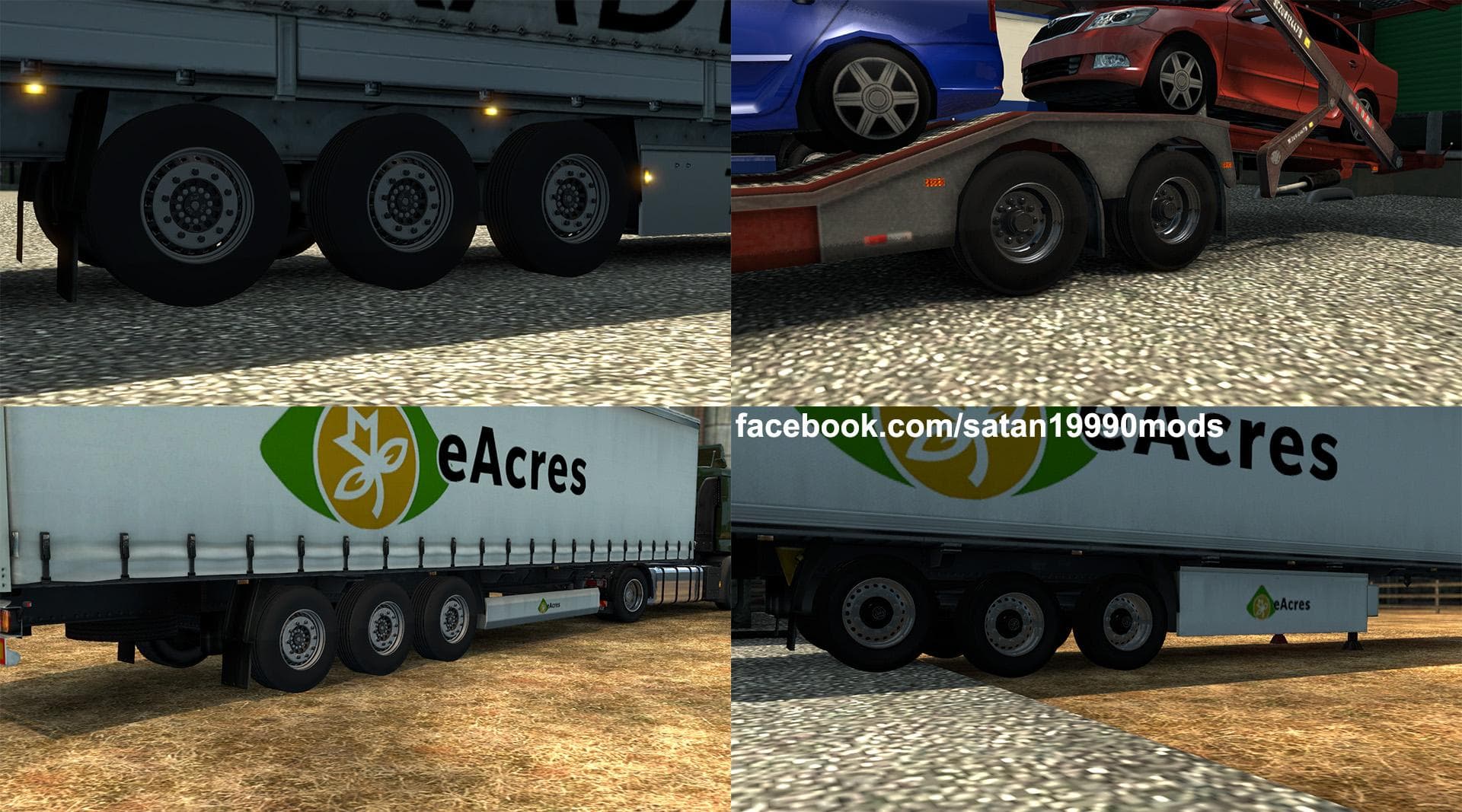 NEW TRAILER WHEELS V1.0 – Parts mod for Euro Truck Simulator 2