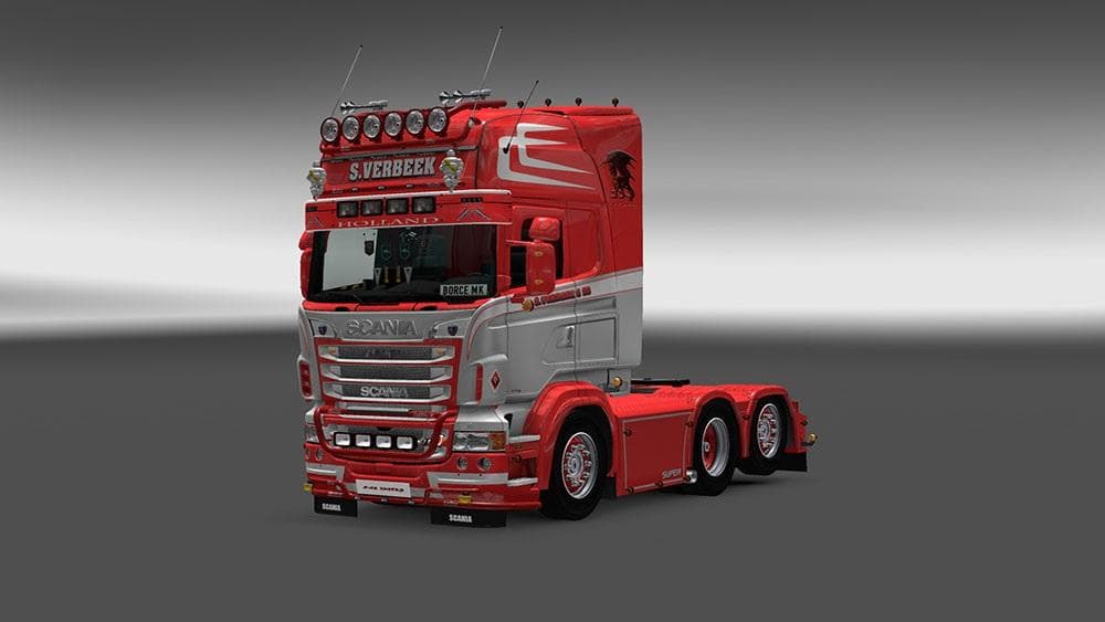 Scania RJL S.Verbeek Skin v1.0 – Skins mod for Euro Truck Simulator 2