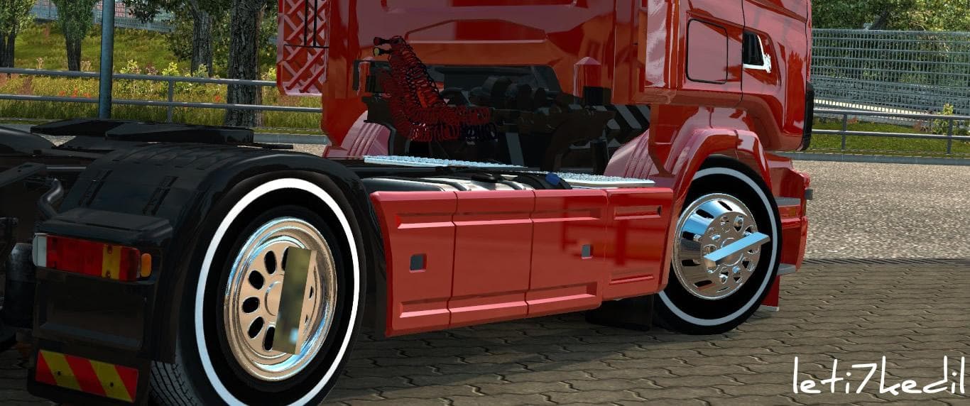 CHROME WHEEL COVER 1.21.X – Parts mod for Euro Truck Simulator 2