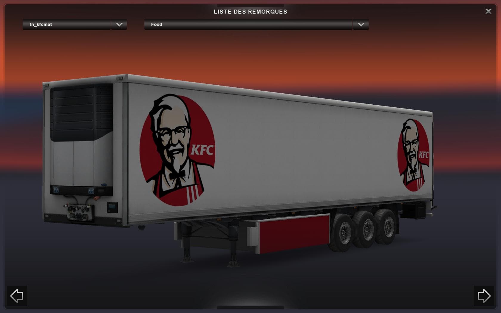 KFC TRAILER STANDALONE V1.0 - ETS2 mods download – trailers screenshot 2
