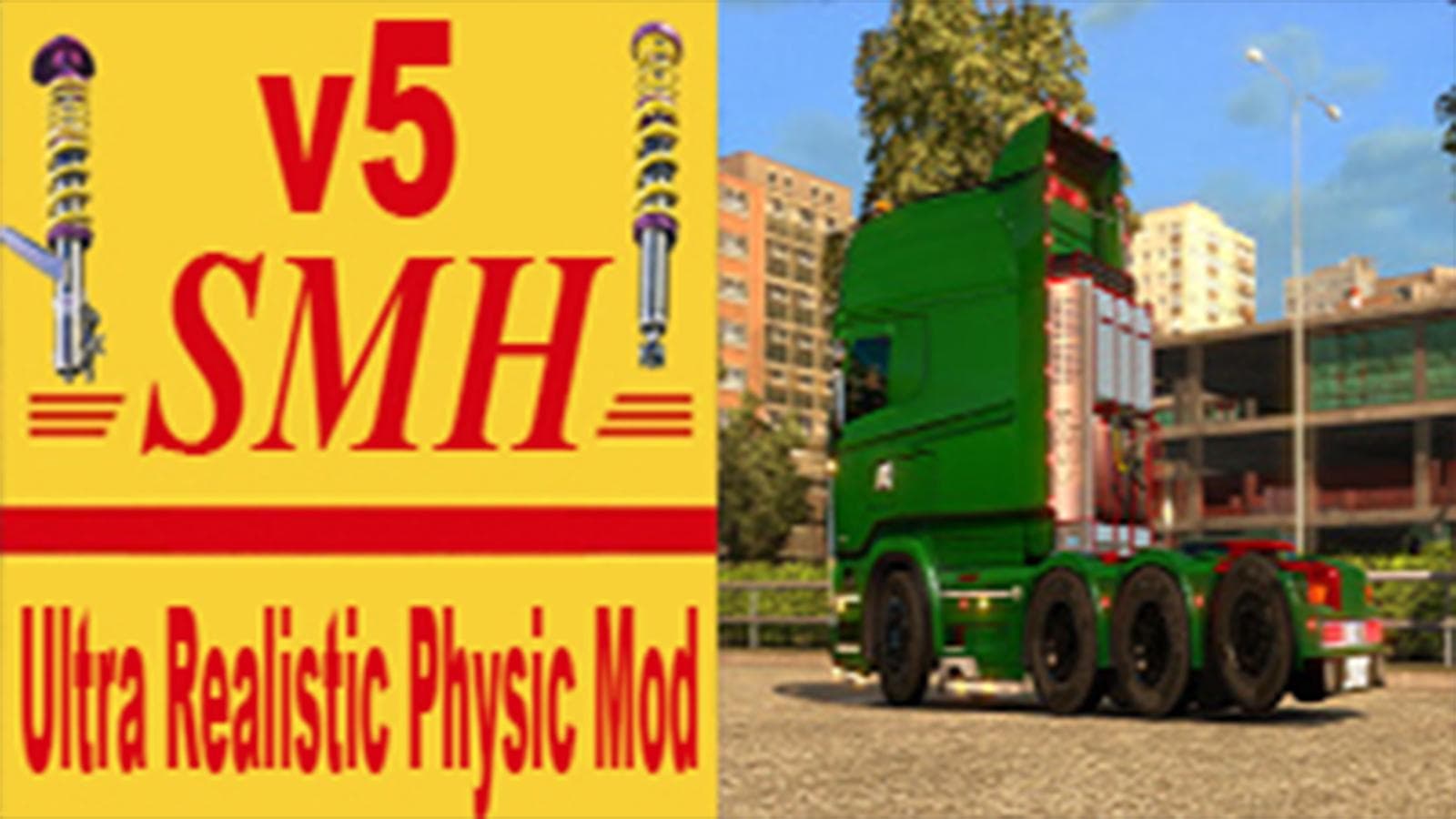 ULTRA REALISTIC PHYSIC MOD V5 - WORKS IN RJL TRUCKS - ETS2 mods download – parts screenshot 2